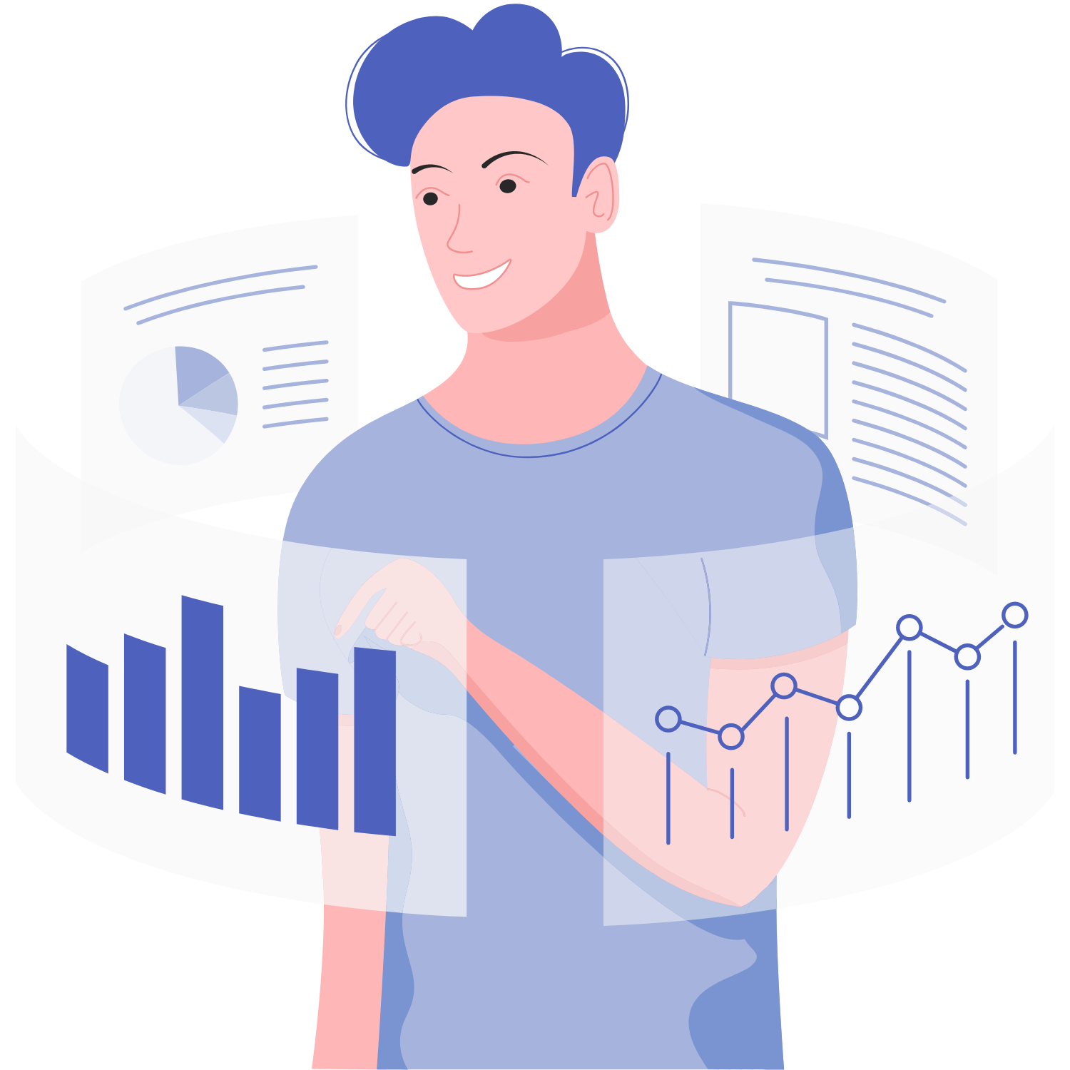 Data visualization showing increased activity